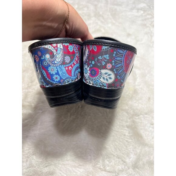 Dansko paisley print clogs mules womens size 10.5/11 - Picture 6 of 8